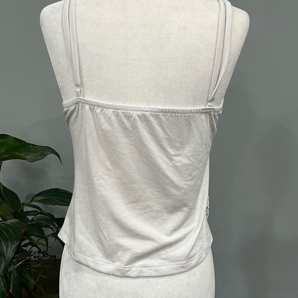 Topshow White Lacy Crop Top - Picture 5 of 9